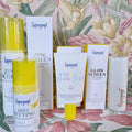 Supergoop Sunscreen Bundle with Unseen Zincscreen Glowscreen & Setting Mist