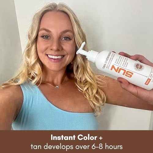 Self Tanner Lotion with Gradual Dark Bronzer - 8 oz Tan Overnight