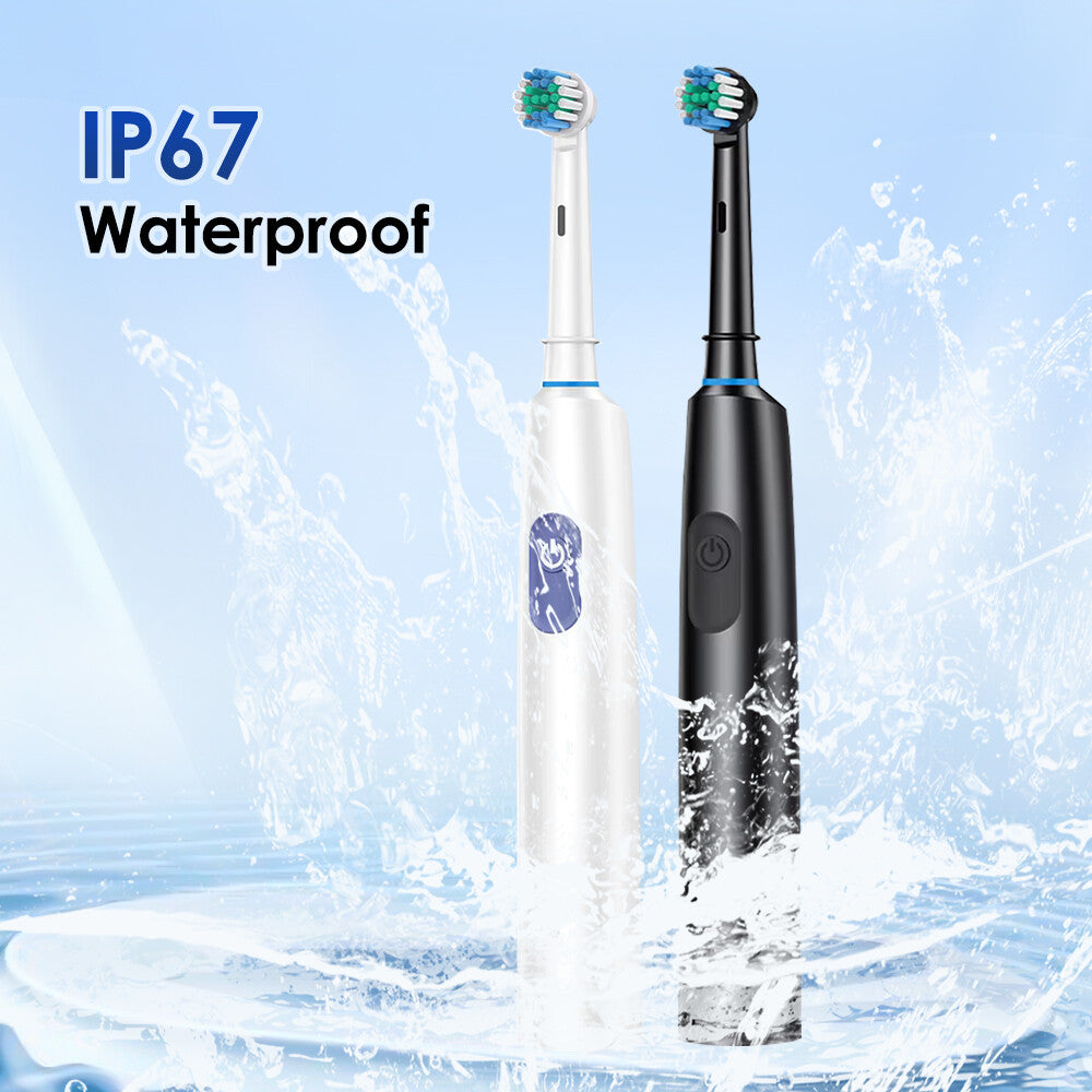 Rechargeable Electric Toothbrush with 5 Modes and 4 Replacement Heads