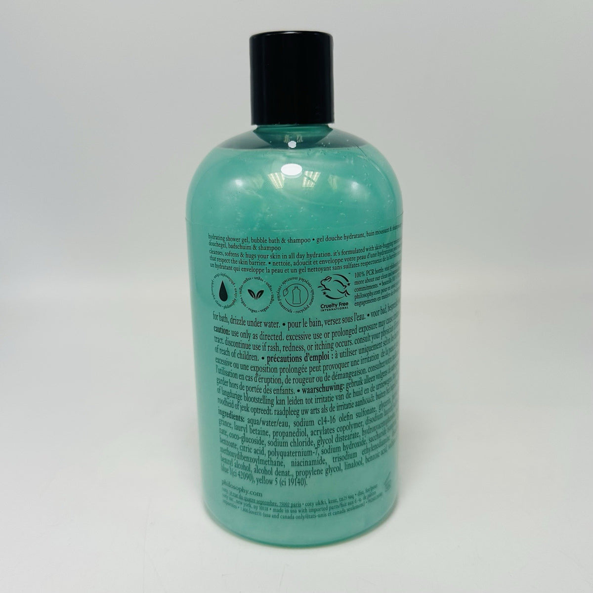 Hydrating Shower Gel with Coconut Extract - 16 Fl Oz - Moisturizing & Skin Barrier Support