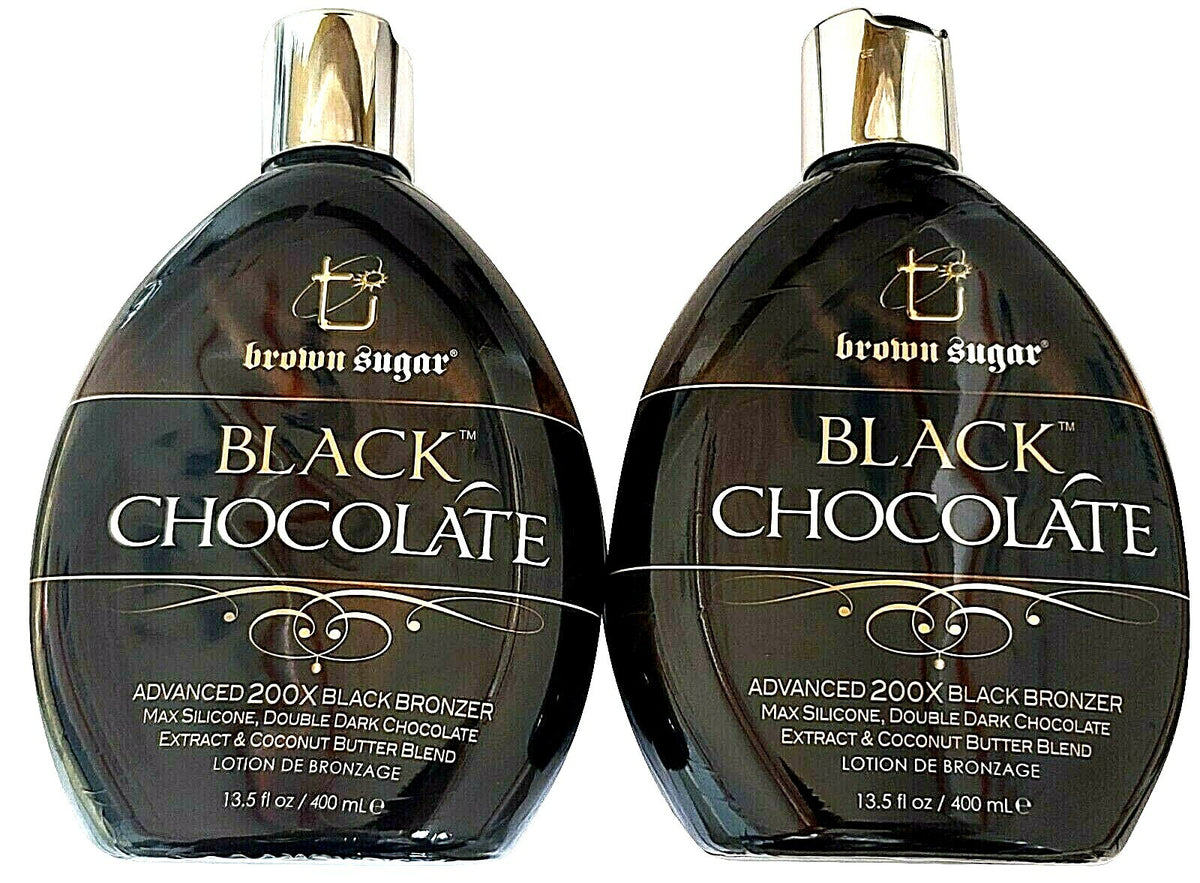 Black Bronzer Tanning Lotion 200X with Silicone & Brown Sugar - 2 Pack