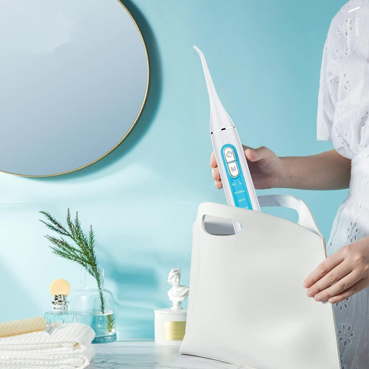 Water Flosser and Electric Toothbrush Combo - 2-in-1 Oral Irrigator and Sonic Toothbrush