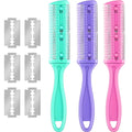 Hair Cutting Comb Set with Double-Edge Thinning and Cutting Combs