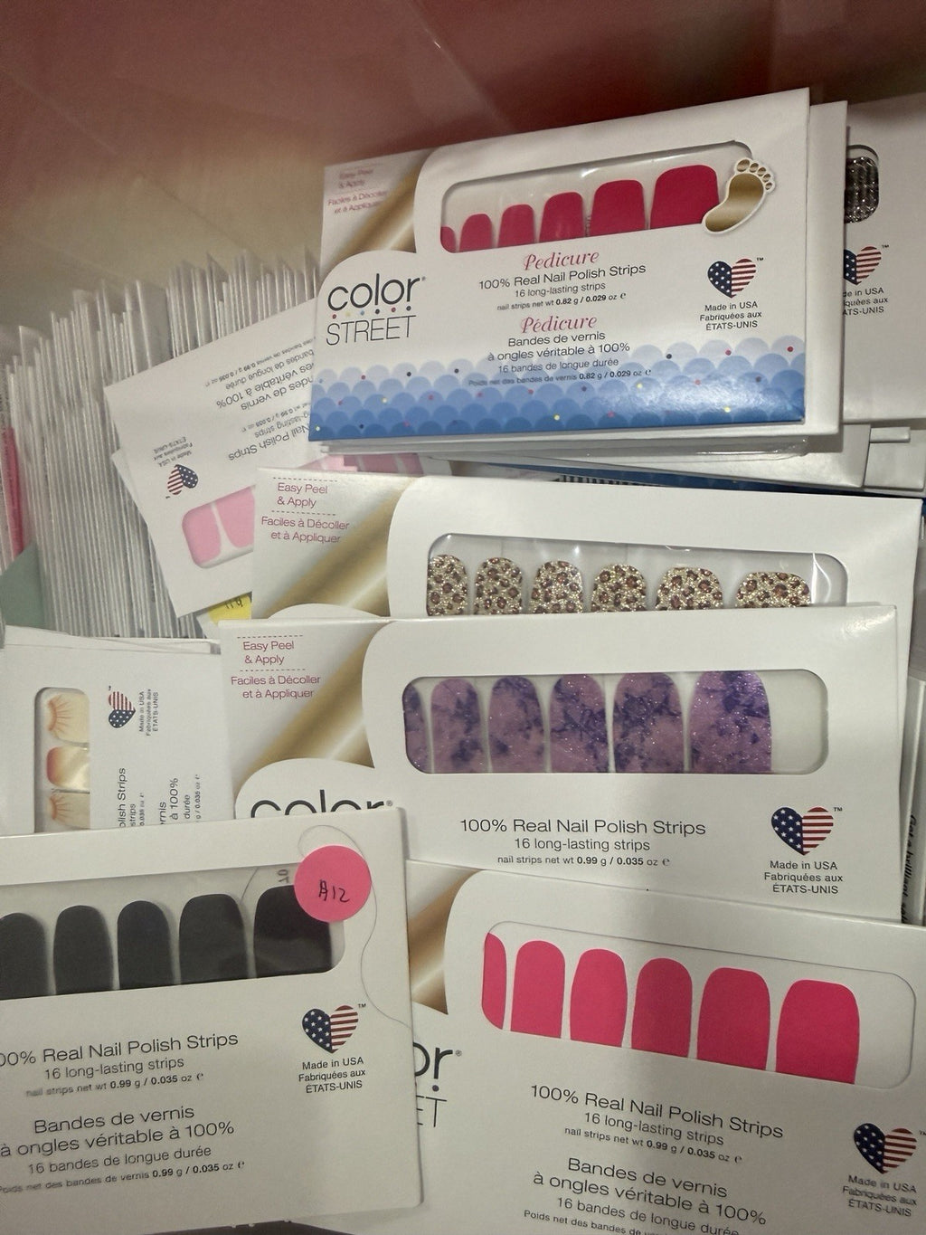 Nail Polish Strips 10-Pack Variety Mix - Peel & Apply Nail Wraps Bulk Set