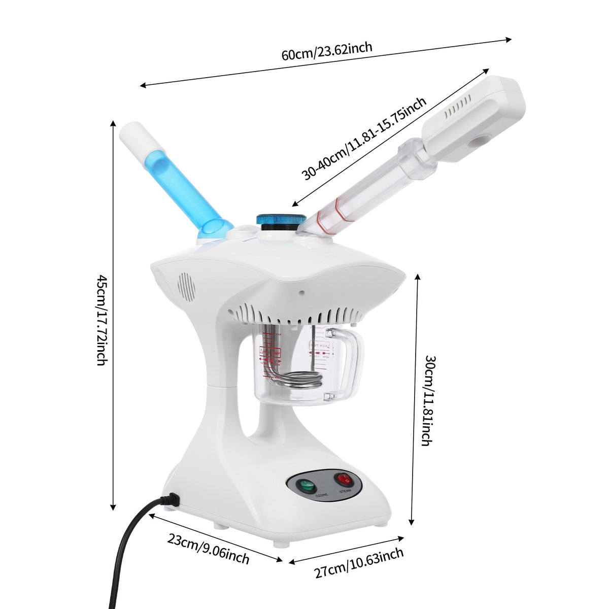 Facial Steam Device with Hot & Cold Sprayer - Professional Face Steamer for Skin Care