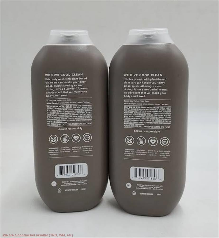 Men's Cedar & Cypress Body Wash - Paraben-Free, Moisturizing, 18 fl oz