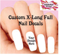 Custom Waterslide Nail Decals Set for Nail Art - Personalized Design or Photo