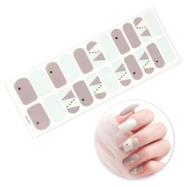 Full Size Nail Wraps & Stickers Set for Manicure Art Self-Adhesive 3D Decor