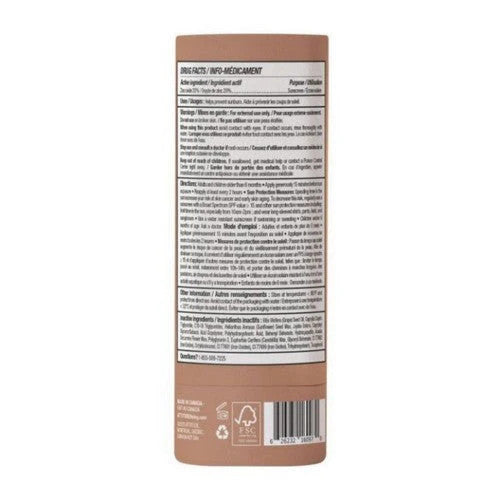 Tinted Mineral Sunscreen Stick SPF 30 - Face, Unscented, Plastic-Free