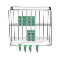 Wall-Mounted Hair Color Storage Rack for Salon & Beauty Use