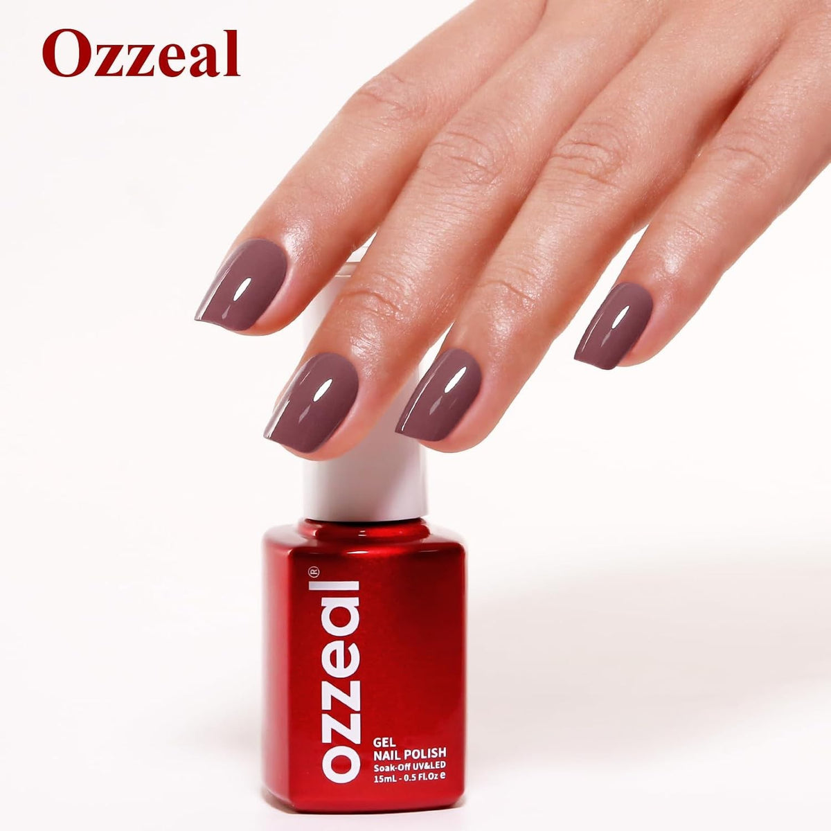 Coffee Brown Gel Nail Polish - Long Lasting 0.5 Fl Oz UV & LED Soak Off