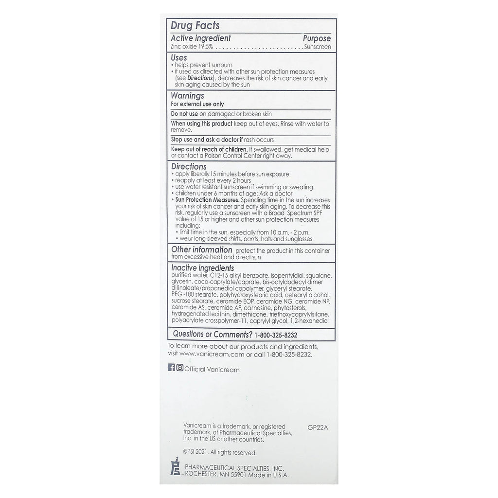 Mineral Sunscreen with Ceramides SPF 30 for Sensitive Skin - Non-Greasy & Broad Spectrum
