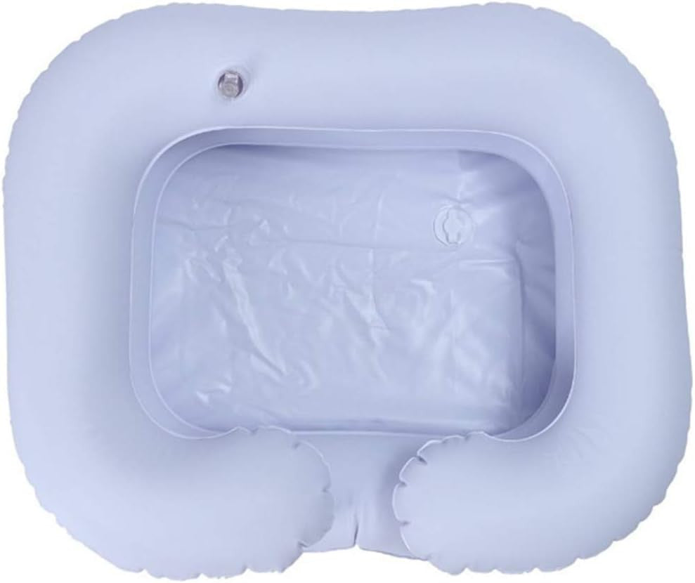 Inflatable Hair Washing Basin Portable Shampoo Bed with 2 Inflatable Chambers