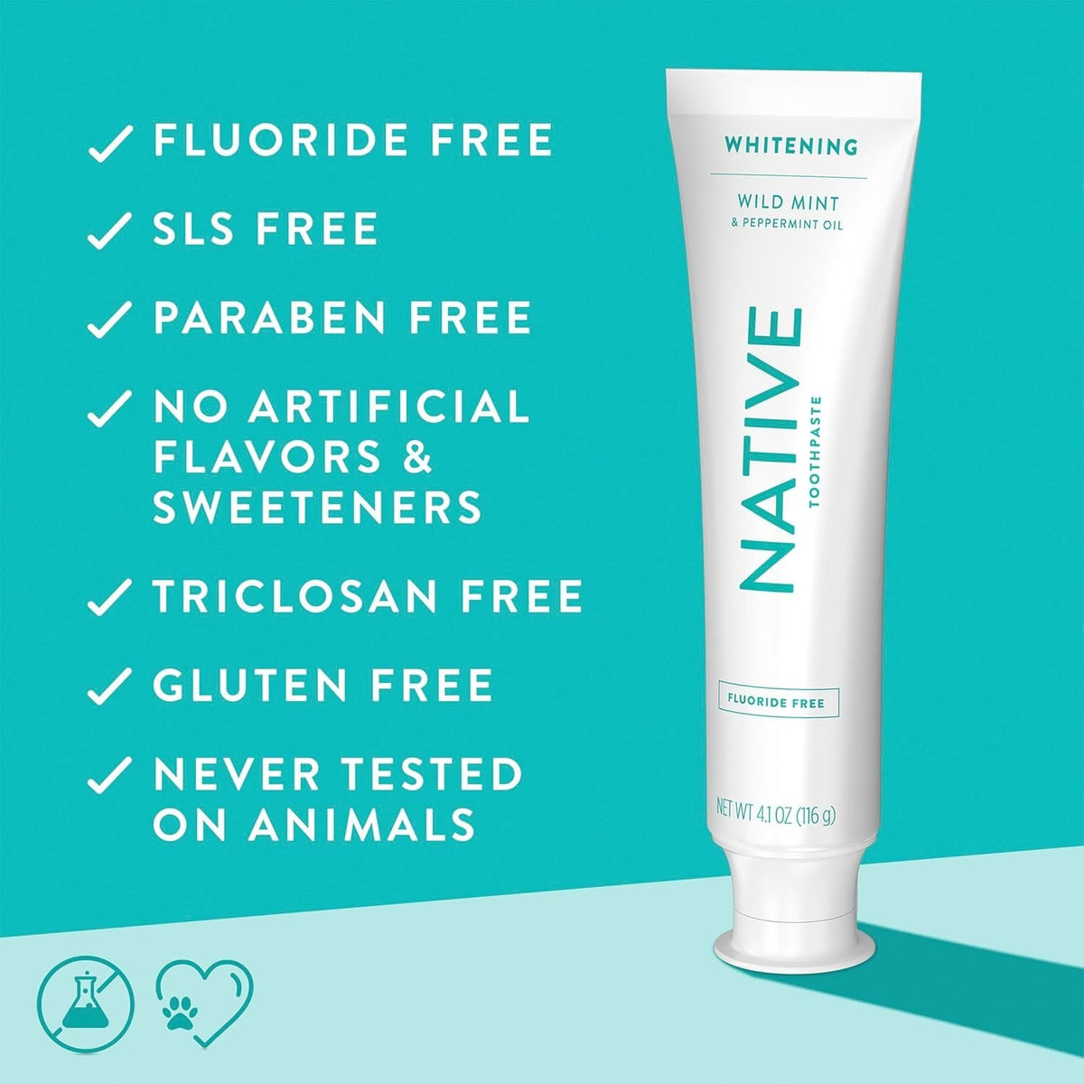 Fluoride-Free Whitening Toothpaste for Adults & Kids 2+ - Wild Mint 3-Pack