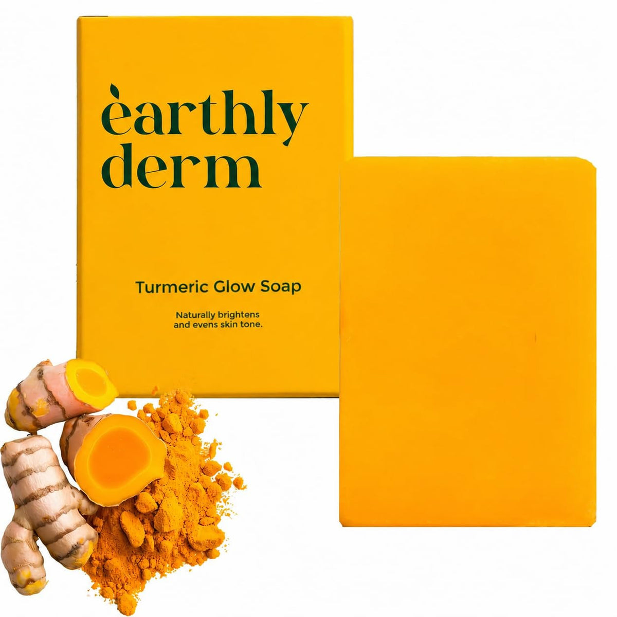 Turmeric Face and Body Soap Bar - Handmade Gentle Cleansing Moisturizer