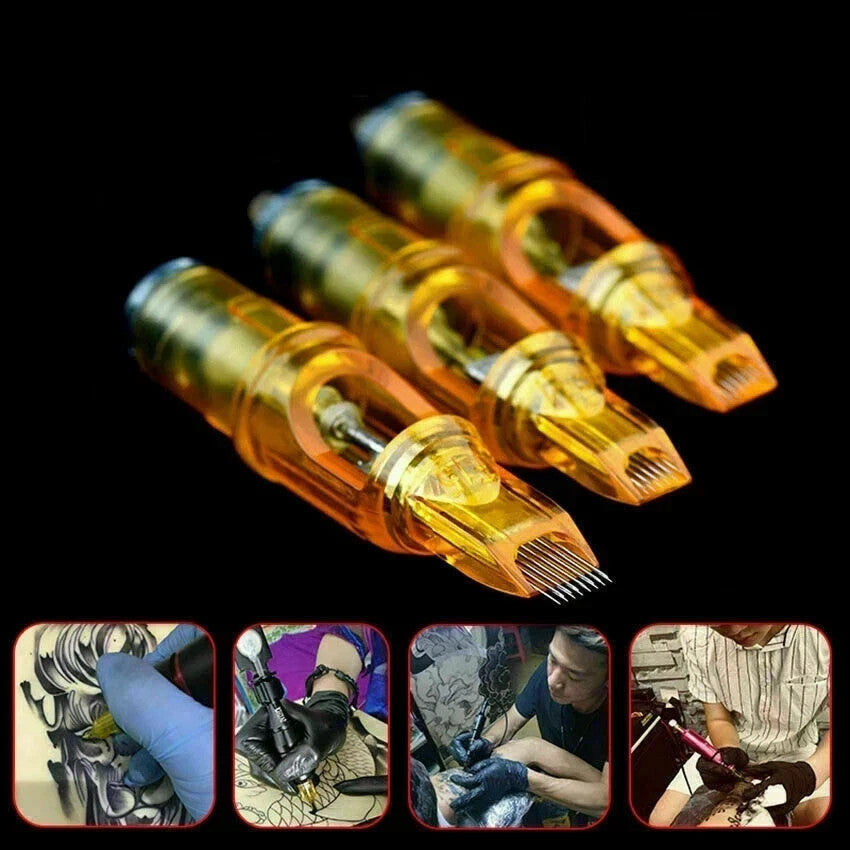 Tattoo Needle Cartridges Set 20pcs Round Liner Shader RM RL RS M1 Compatible with Most Machines