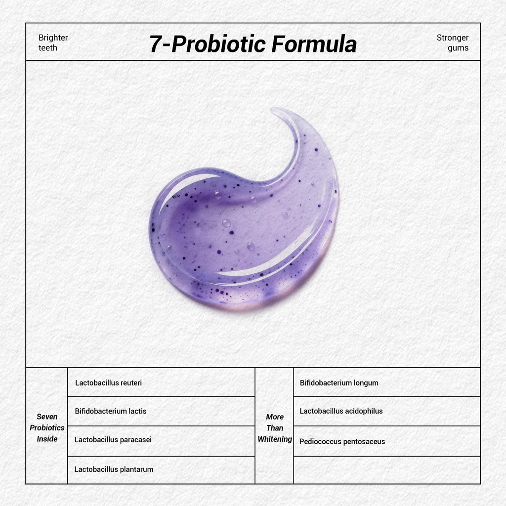 Whitening Toothpaste with Probiotics - Brighten Smile, Fresh Breath, 4.23 oz