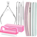 Professional Nail Care Kit with Files Buffer Cuticle Nippers & Tools