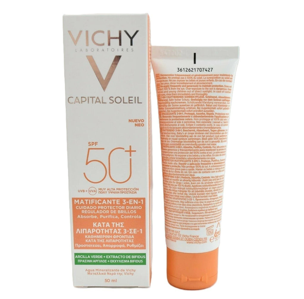 Vichy Capital Soleil SPF 50+ Mattifying 3-in-1 Shine Control Face Care 50ml