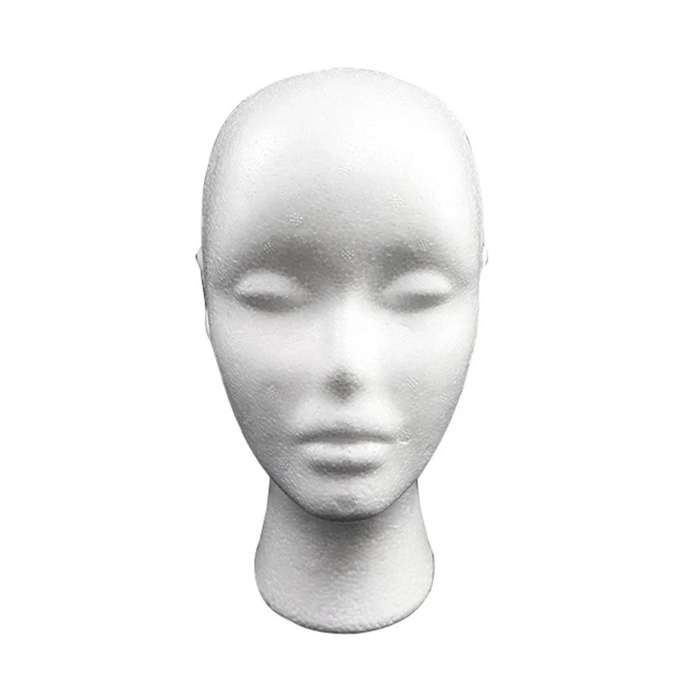 Male Foam Mannequin Head Display Stand for Hats, Wigs, Glasses, and Accessories