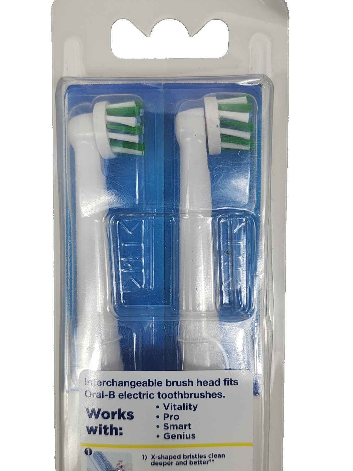 Electric Toothbrush Replacement Heads - CrossAction 2 Pack