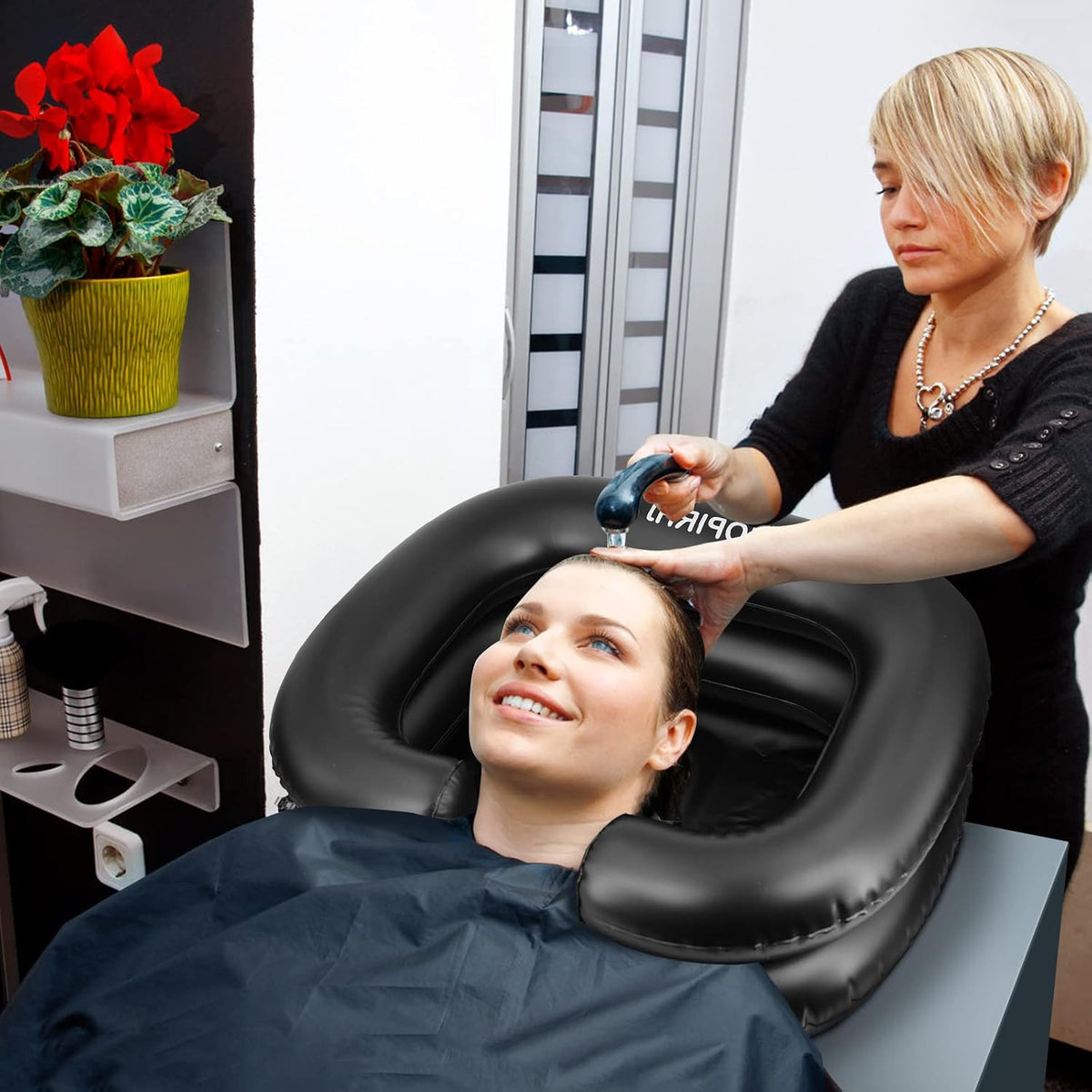 Portable Inflatable Hair Wash Basin for Bedridden Patients - Easy & Comfortable