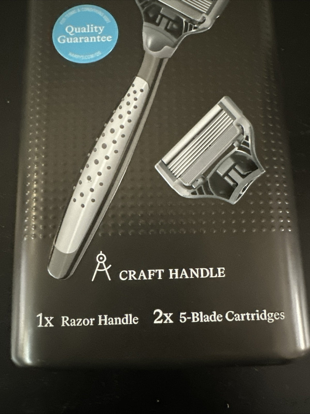 Harry's Craft Handle Razor Set with 2 Cartridges & Storage Tin