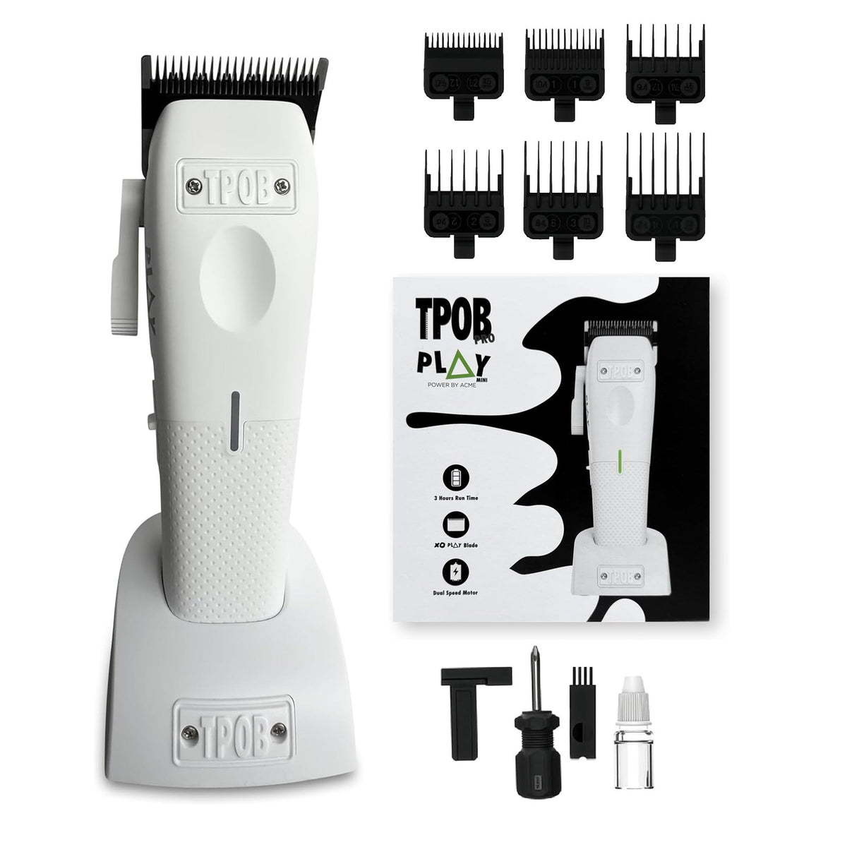 Professional Cordless Hair Clippers for Men - Dual Speed, with Guide Combs