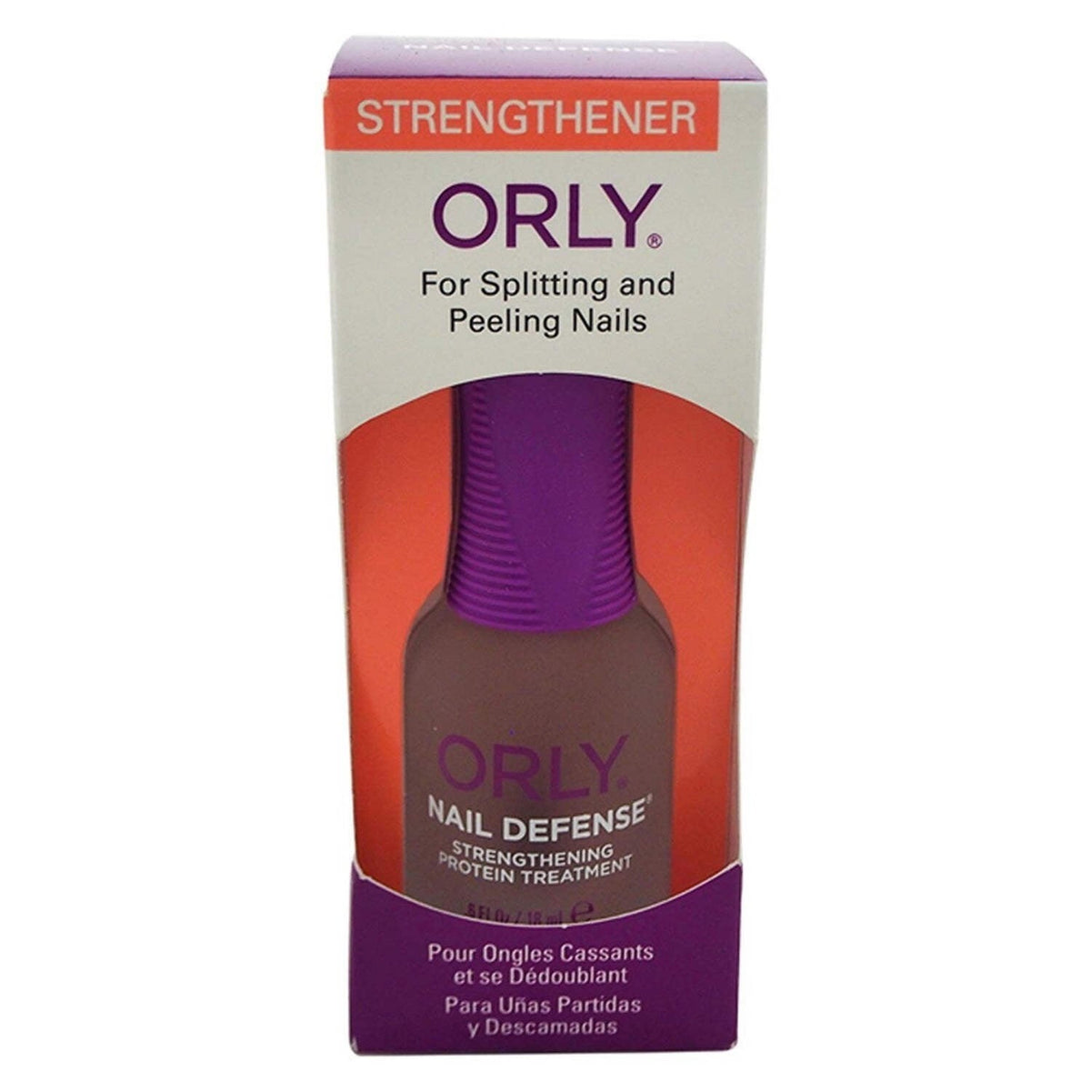 Nail Strengthener Base Coat - Nail Defense for Strong Healthy Nails 0.3 fl oz