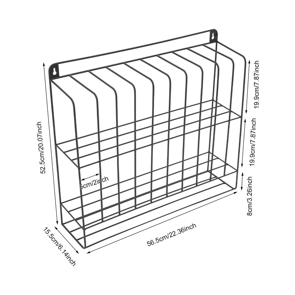 Wall-Mounted Hair Dye Storage Rack for Salon & Beauty Use