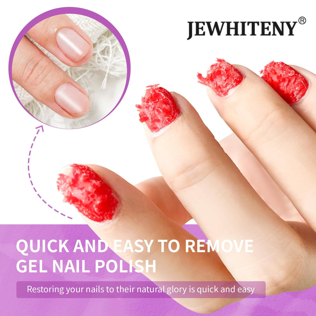 Gel Nail Polish Remover Set - 2x10ml Quick Dissolving Gel Remover for Nails