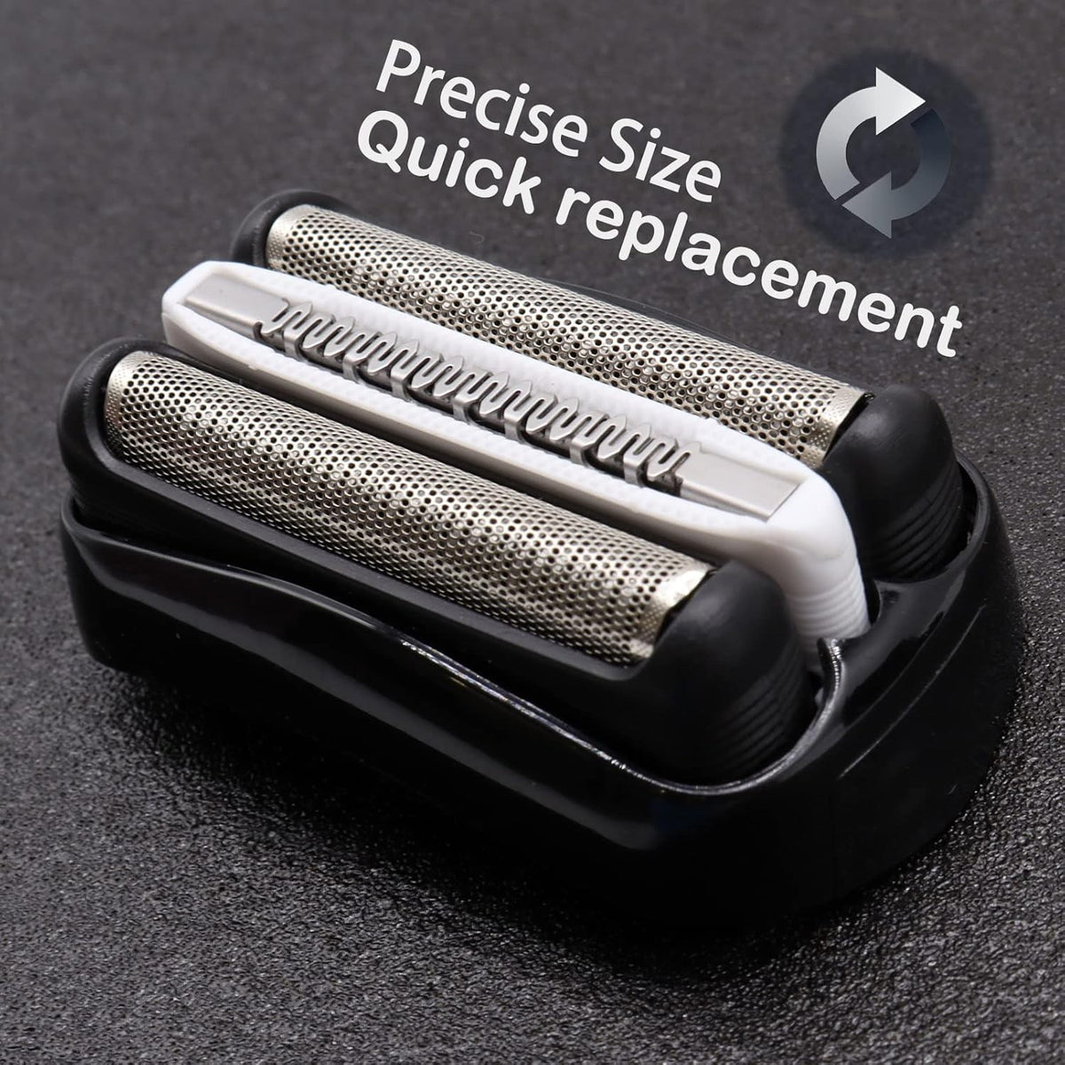 2 Pack Razor Foil Replacement Heads for Braun Series 3 Electric Shavers
