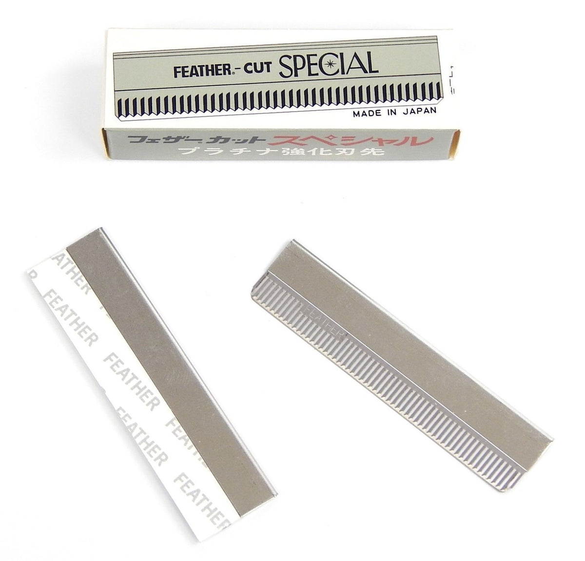 10 Blades Super Feather Razor for Eyebrow Hair - Platinum Coated Edge, Japan Made