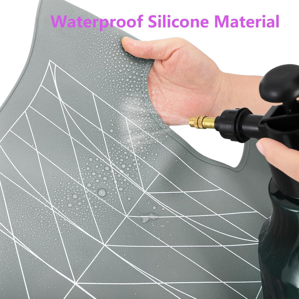 Hair Cutting Collar Cape Silicone Salon Guide for Hairdressing & Styling