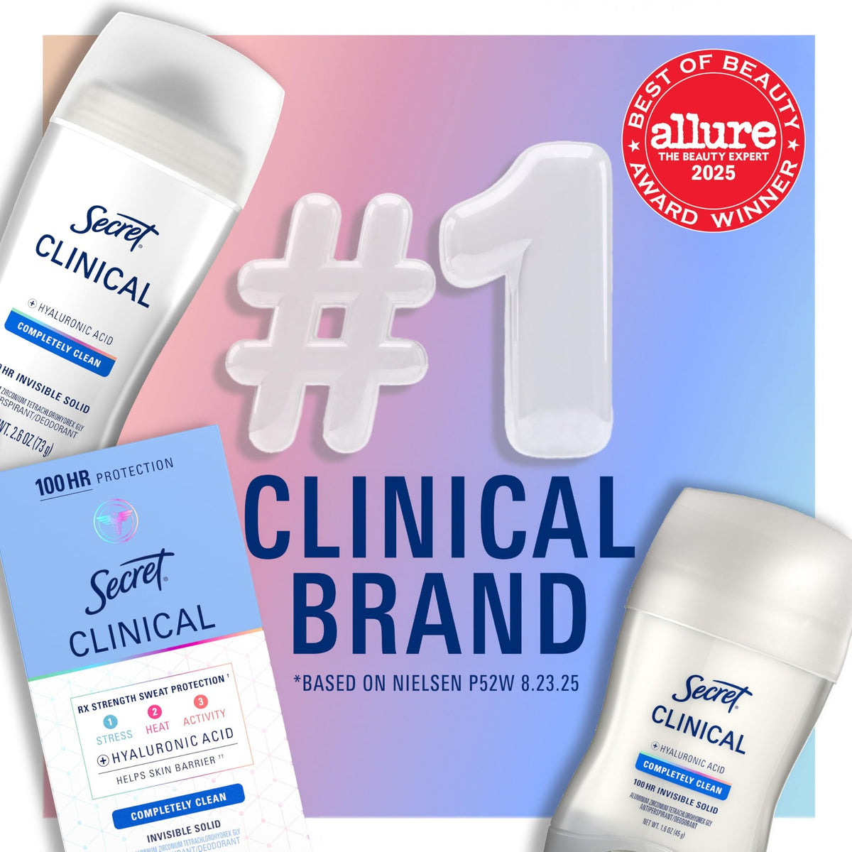 Women’s Clinical Strength Antiperspirant Deodorant 100HR Odor & Sweat Protection