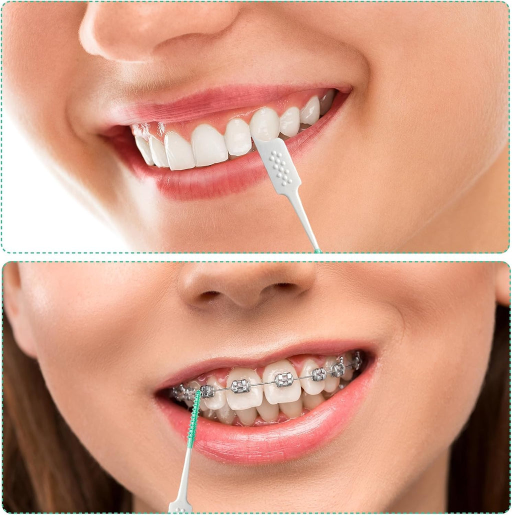 Disposable Interdental Brush Set - 160pcs for Deep Tooth Cleaning, Oral Hygiene