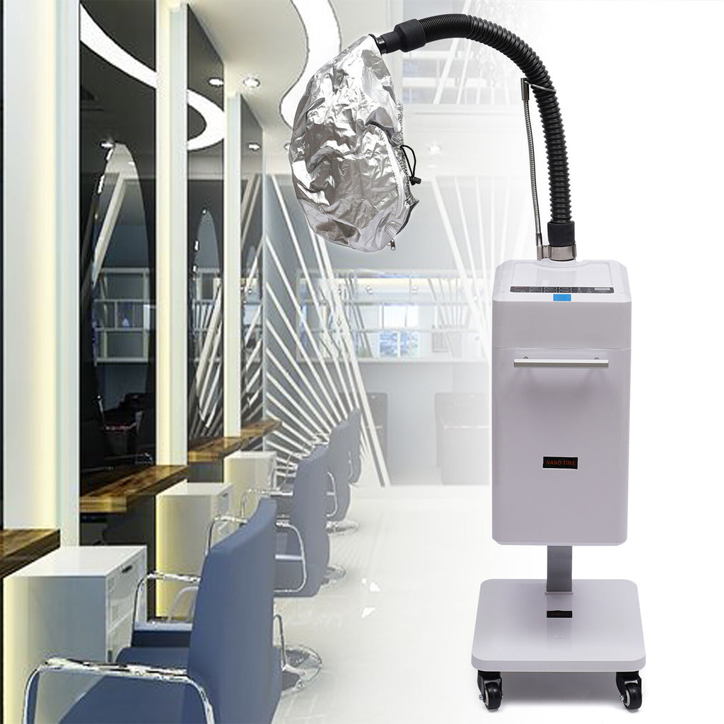 Nano Hair Steamer with Dyeing Machine and 10 Hair Dye Hats - Salon & Spa Equipment