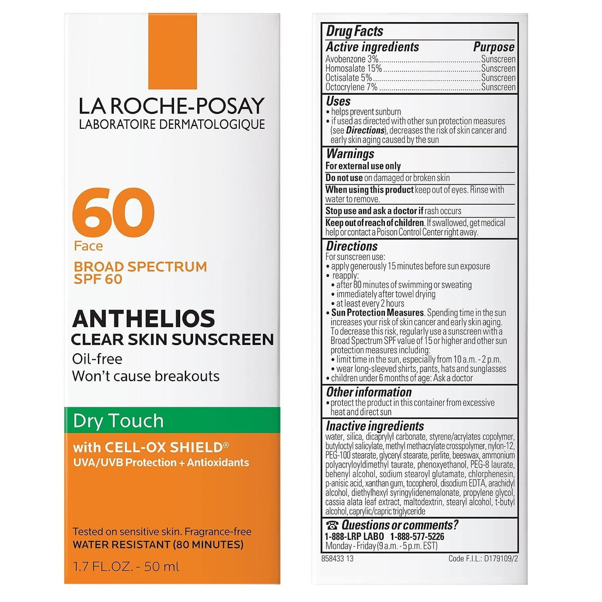 SPF 60 Face Sunscreen with Oil-Free Matte Finish – Sensitive Skin Protection