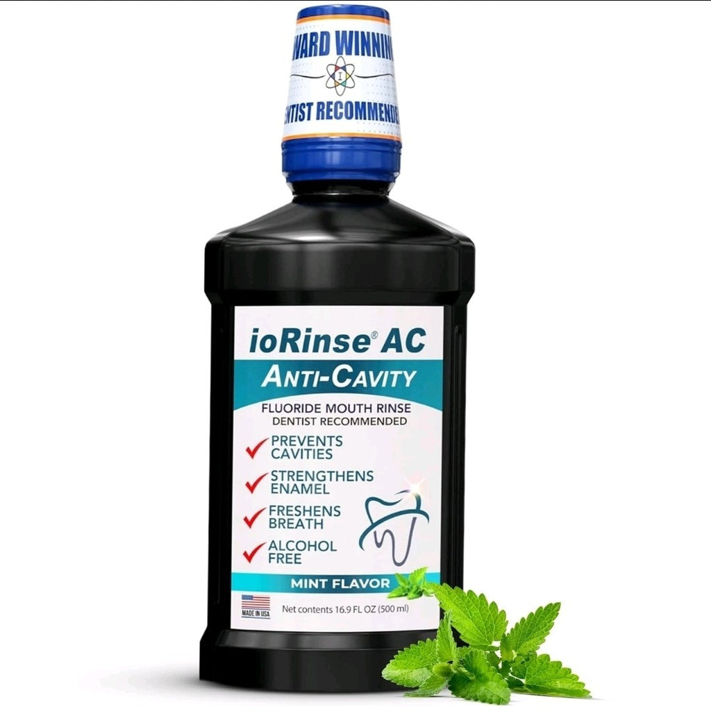 Anticavity Fluoride Mouthwash with Molecular Iodine - Alcohol-Free Oral Care