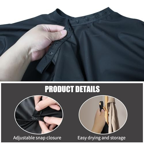 Waterproof Hair Cutting Cape Set - 14 Pack, Large Salon Capes for Hairdressing and Styling