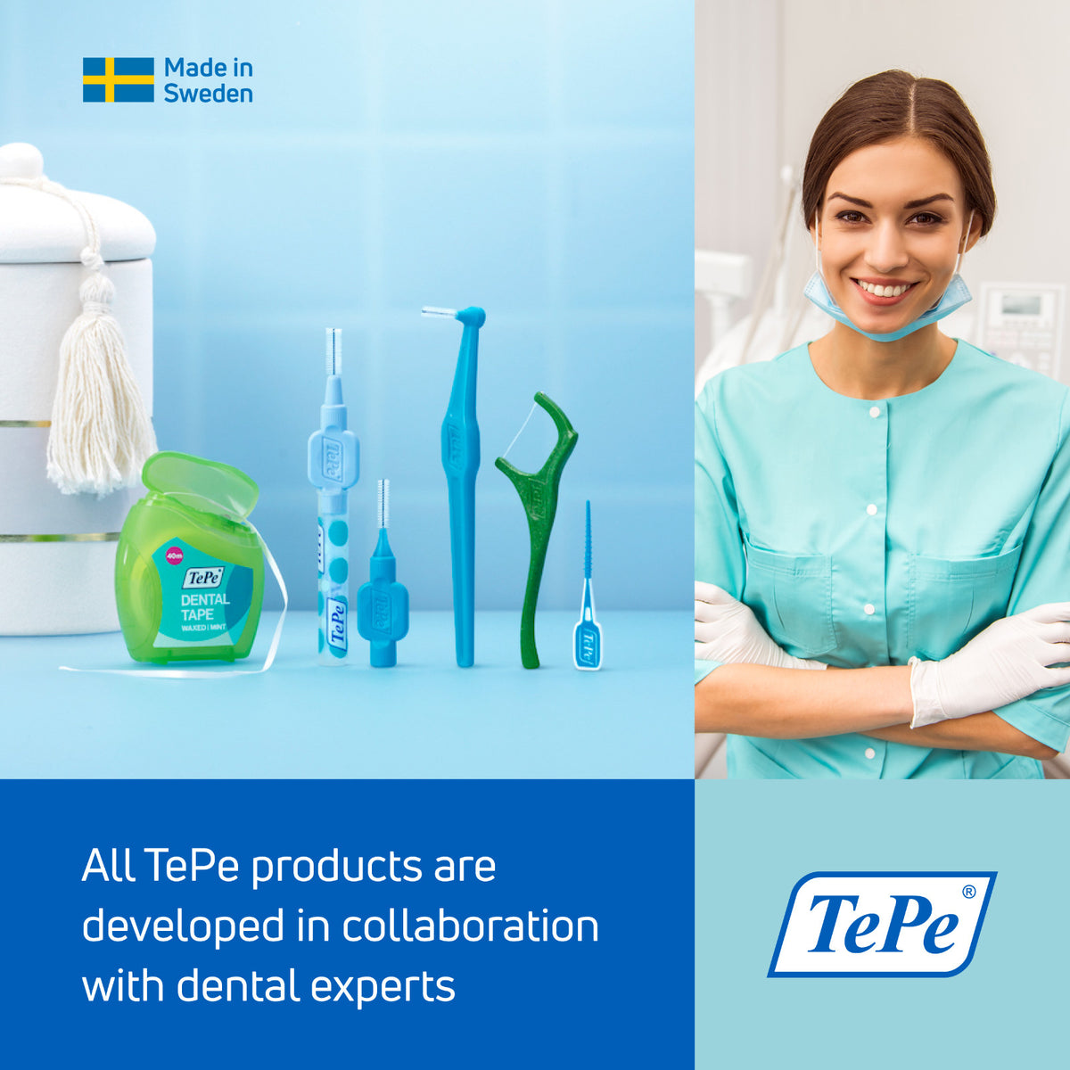 Universal Angled Toothbrush for Braces Retainers Implants - TePe