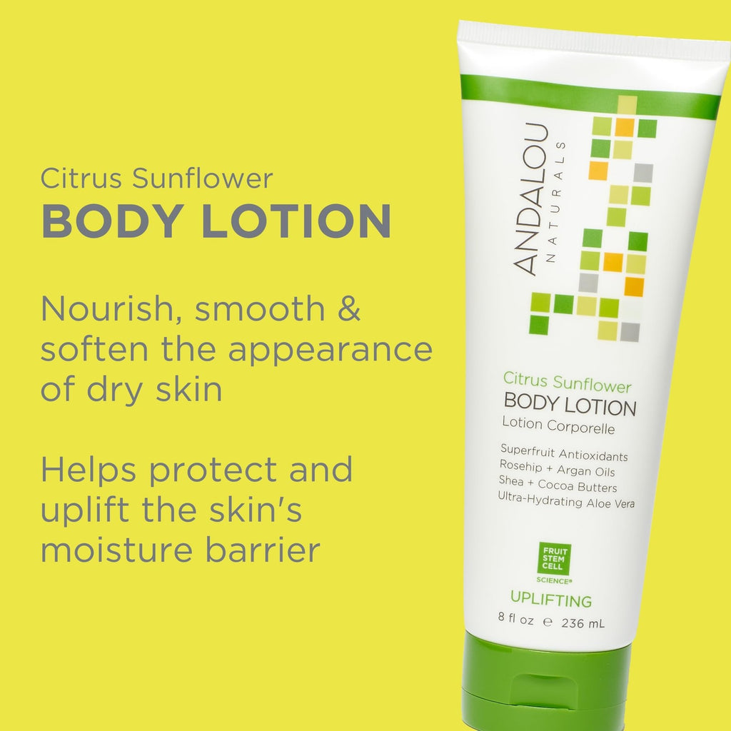 Uplifting Citrus Sunflower Body Lotion - Hydrating Natural Skincare