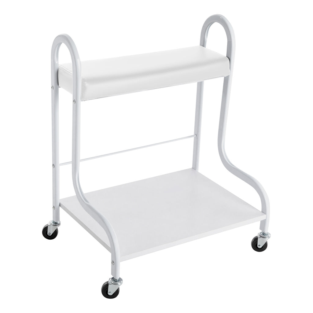 Portable Indoor Nail Foot Spa Trolley Cart with 4 Wheels & Handle
