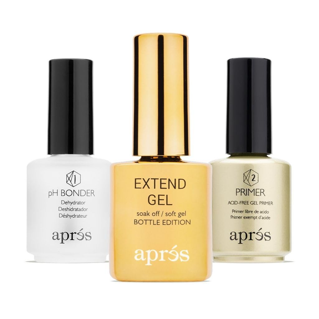 Apres Gel-X Nail pH Bonder Acid-Free Gel Primer & Extend Gel 0.5 Fl Oz