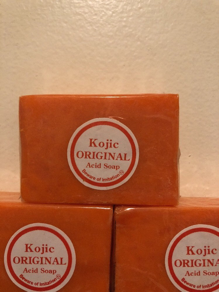 Kojic Acid Skin Lightening Soap Bars - Natural Brightening & Pigmentation Reduction, 3 Pack