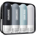 TSA Approved 3oz Travel Bottles Set - Refillable Silicone Toiletry Containers