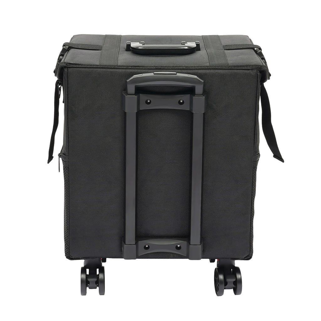 Travel Makeup Case with Wheels, 8 Removable Drawers, Waterproof Oxford