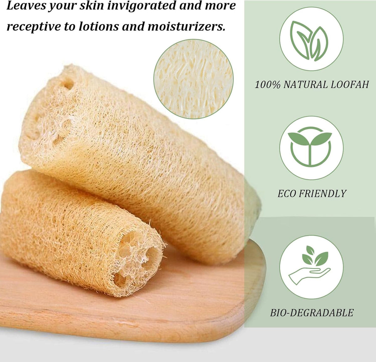 Natural Loofah Face & Body Scrub Pads - Exfoliating Facial & Body Sponges (20 Pack)
