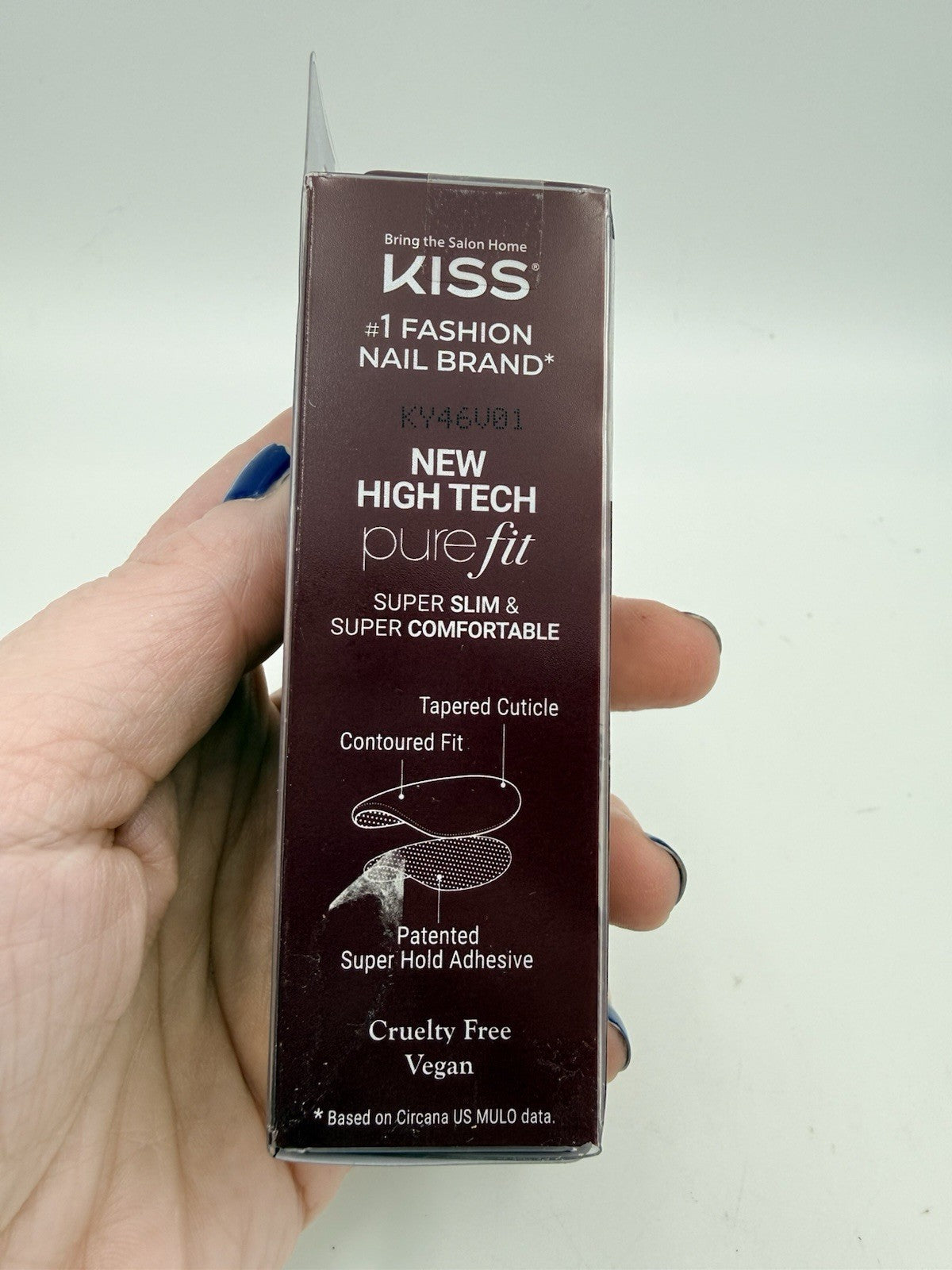 Press On Nail Kit with 30 Fake Nails - No Glue Needed, Glitchin