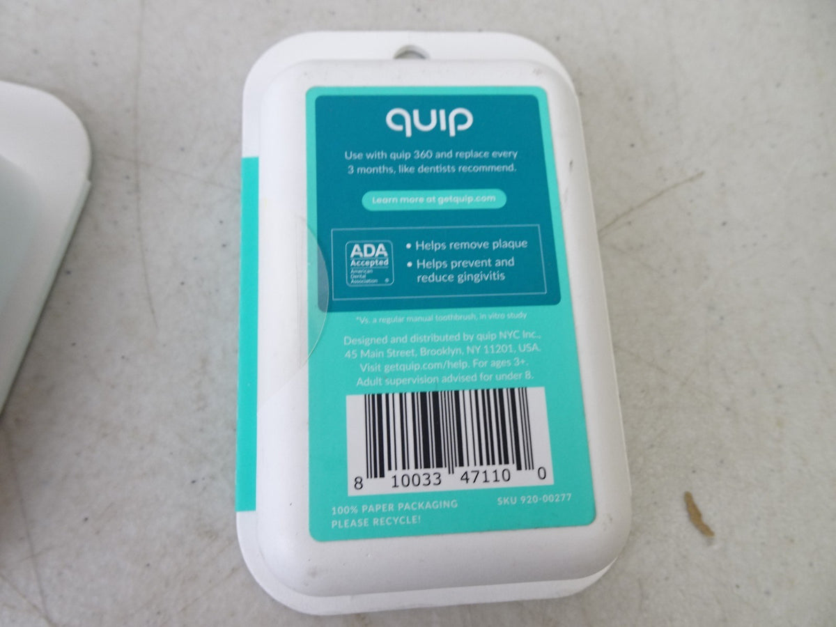 Pack of 6 Replacement Heads for Oscillating Toothbrush - Quip Compatible